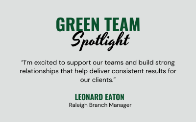 Greenscape Welcomes Leonard Eaton as Raleigh Branch Manager
